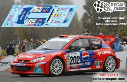 Calca Peugeot 206 WRC Rallye de Canarias 2007 Monzon - Deniz 1/32