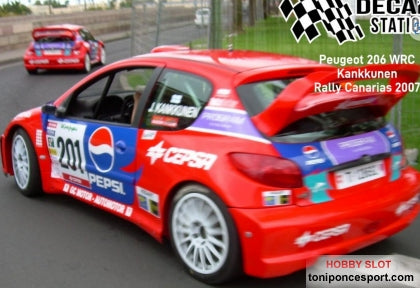 Calca Peugeot 206 WRC Rallye de Canarias 2007 Kankkunen 1/32