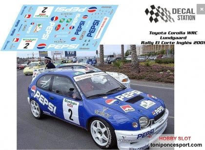 Calca Toyota Corolla WRC Rallye El Corte Inglés 2001 Lundgaard 1/32
