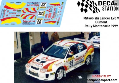 Calca Mitsubishi Evo V Rallye Montecarlo 1999 Climent 1/32