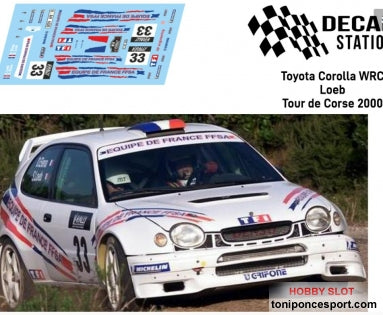 Calca Toyota Corolla WRC Rallye Tour de Corse Loeb 1/32