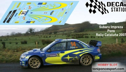 Calca Subaru Impreza Rallye Cataluña 2007 Pons 1/32