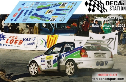 Calca Toyota Corolla WRC Nº29 Rallye Montecarlo 2002 Stohl 1/32