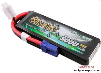 Bateria GENS ACE 5000 mAh 7.4V 60C 2S1P WITH EC5 BASHING SERIES