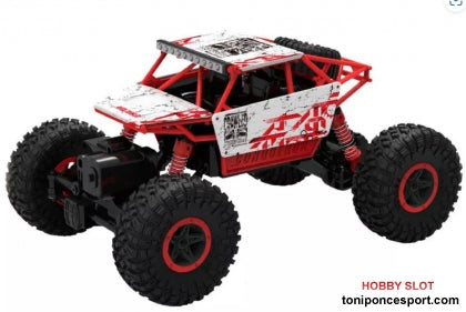 CRAWLER 1/18 4WD CON BATERIA 4.8v. NiCd ROJO
