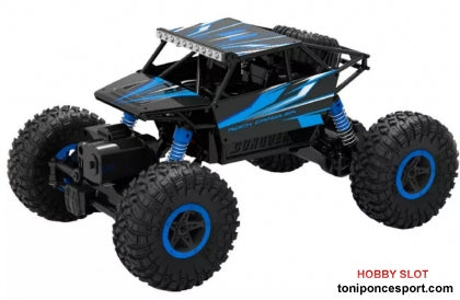 CRAWLER 1/18 4WD CON BATERIA 4.8v. NiCd AZUL