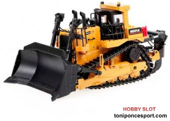BULLDOZER CON CADENA HUINA 1700 1/50 METALLICA ESTATICA