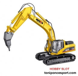EXCAVADORA CON MARTILLO HUINA 1/40 ESTATICA