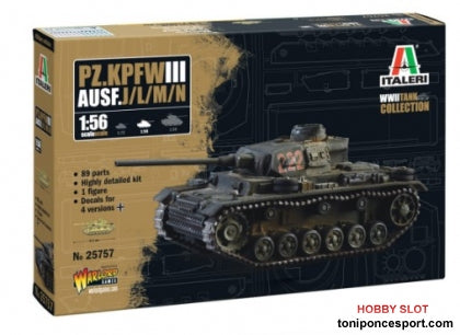 Tanque Panzer III Ausf. J/L/M/N 1/56