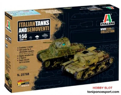 Tanques Italian Tanks and Semoventi 1:56