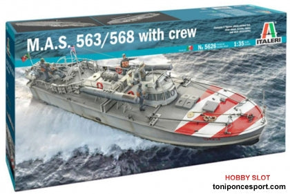 Barco M.A.S. 568 con tripulación