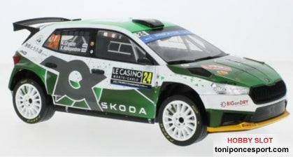 Skoda Fabia Rally2, No.24, Rallye WM, Rally Monte Carlo , 2023 N.Gryazin/K.Aleksandrov