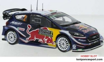 Ford Fiesta WRC, No.2, MS sport, Red Bull, Rallye WM, Rallye Monte Carlo, E.Evans/D.Barritt, 2018