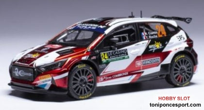 Hyundai i20 N Rally2 Nº24 WRC Rallye Monte Carlo N.Ciamin/Y.Roche 2024