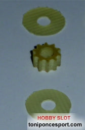 Polea dentada 10d. para eje 3mm.