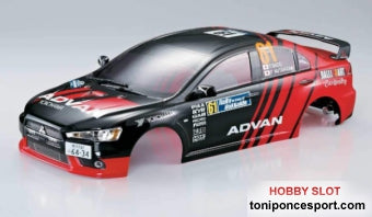 Carroceria MITSUBISHI LANCER EVO X RACING PINTADA 190mm.