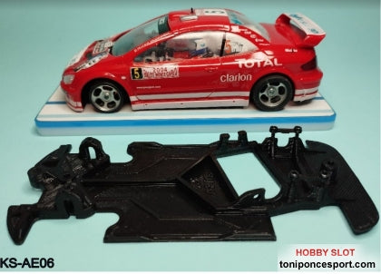 Chasis angular RACE EVO Peugeot 307 WRC Ninco