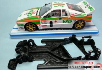 Chasis Angular Race SOFT 2018 Lancia 037 FLY (necesario cortar el eje del motor)