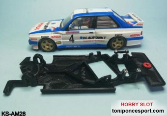 Chasis Angular RACE SOFT BMW M3 E30 SCX - Altaya