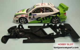 Chasis angular Race SOFT  2018 Subaru Impreza WRC 2006 NINCO.  1 teton delante