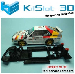 Chasis Lineal Black Audi Quattro S1 Superslot