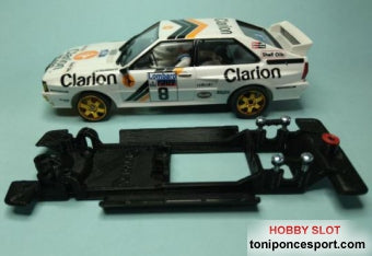 Chasis Lineal Black Audi Quattro A2 Team Slot