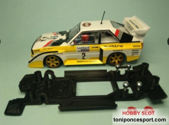 Chasis lineal black Audi Sport Quattro (corto) Superslot