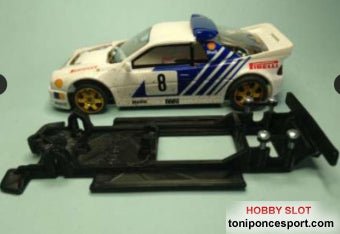 Chasis lineal black Ford RS 200  SCX.