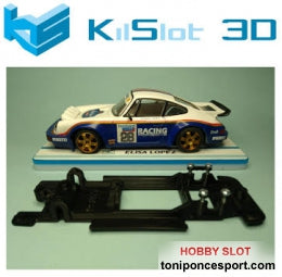 Chasis lineal black Porsche 911 Carrera SCX.