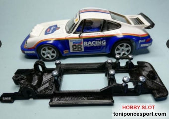 Chasis Lineal Black SCX Porsche 911 Carrera SCX para motor tipo RX