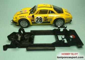 Chasis Lineal Black compatible Renault Alpine A310 Team Slot