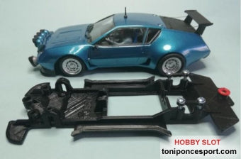 Chasis Lineal Black Renault Alpine A310 Team Slot