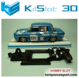 Chasis lineal black Renault 8 TS SCX.