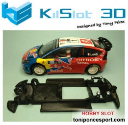 Chasis lineal black Citroën C4 WRC SCX.