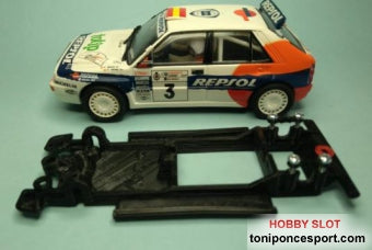 Chasis lineal black Lancia Delta Integrale SCX.