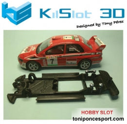 Chasis lineal black Mitsubishi Evo VII WRC SCX