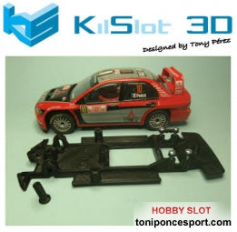 Chasis lineal black Mitsubishi Evo VIII WRC SCX