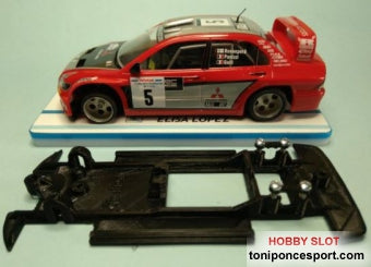 Chasis lineal black Mitsubishi Evo VIII WRC NINCO