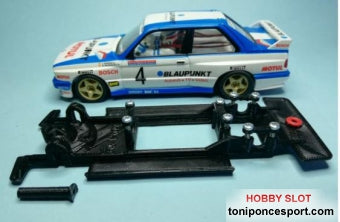 Chasis Lineal Black BMW M3 E30 Altaya/SCX (diseñado para motor SCX tipo RX)