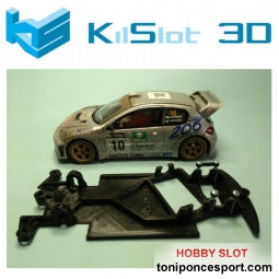 Chasis Angular BLACK Peugeot 206 WRC SCX