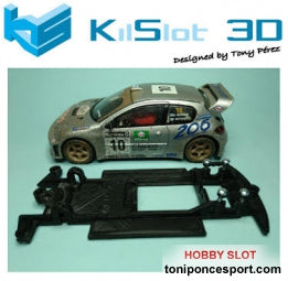 Chasis lineal black Peugeot 206 WRC SCX