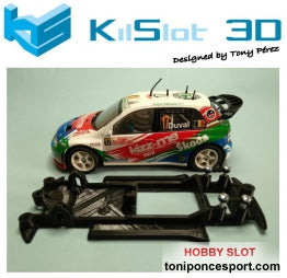 Chasis lineal black Skoda Fabia wrc SCX