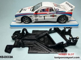 Chasis Angular DUAL COMP compatible Lancia 037 Ninco