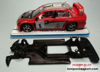 Chasis Lineal DUAL COMP compatible Mitsubishi EVO VIII WRC Ninco