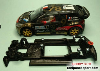 Chasis Lineal Black SCX Citroen DS3 WRC SCX para Motor RK