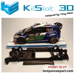 Chasis lineal black Ford Fiesta WRC SCX
