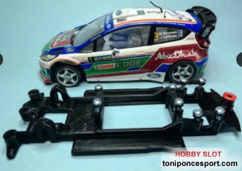 Chasis Lineal Black SCX Ford Fiesta WRC SCX para Motor RX