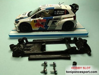 Chasis lineal black Volkswagen Polo WRC Superslot