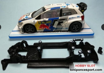 Chasis Lineal Black compatible Volkswagen Polo WRC Superslot para Motor RX