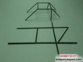 Barras Antivuelco 1/24 adaptable a diferentes carrocerias 0,7gr. (x1)